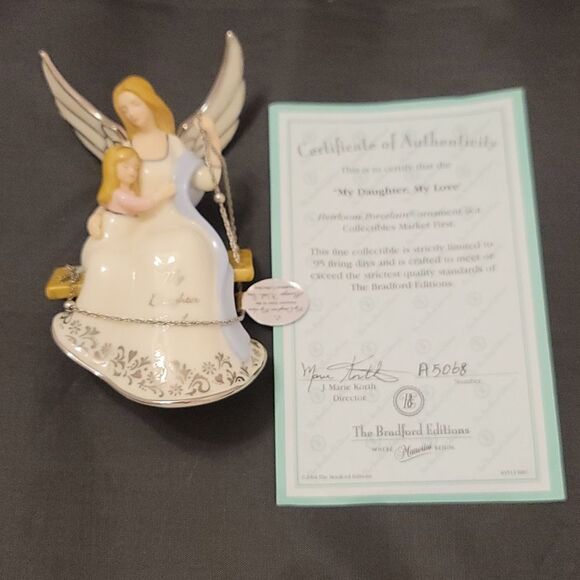 BRAND NEW MY DAUGHTER MY LOVE 2004 HEIRLOOM BRADFORD EXCHANGE PORCELAIN - Picture 9 of 16
